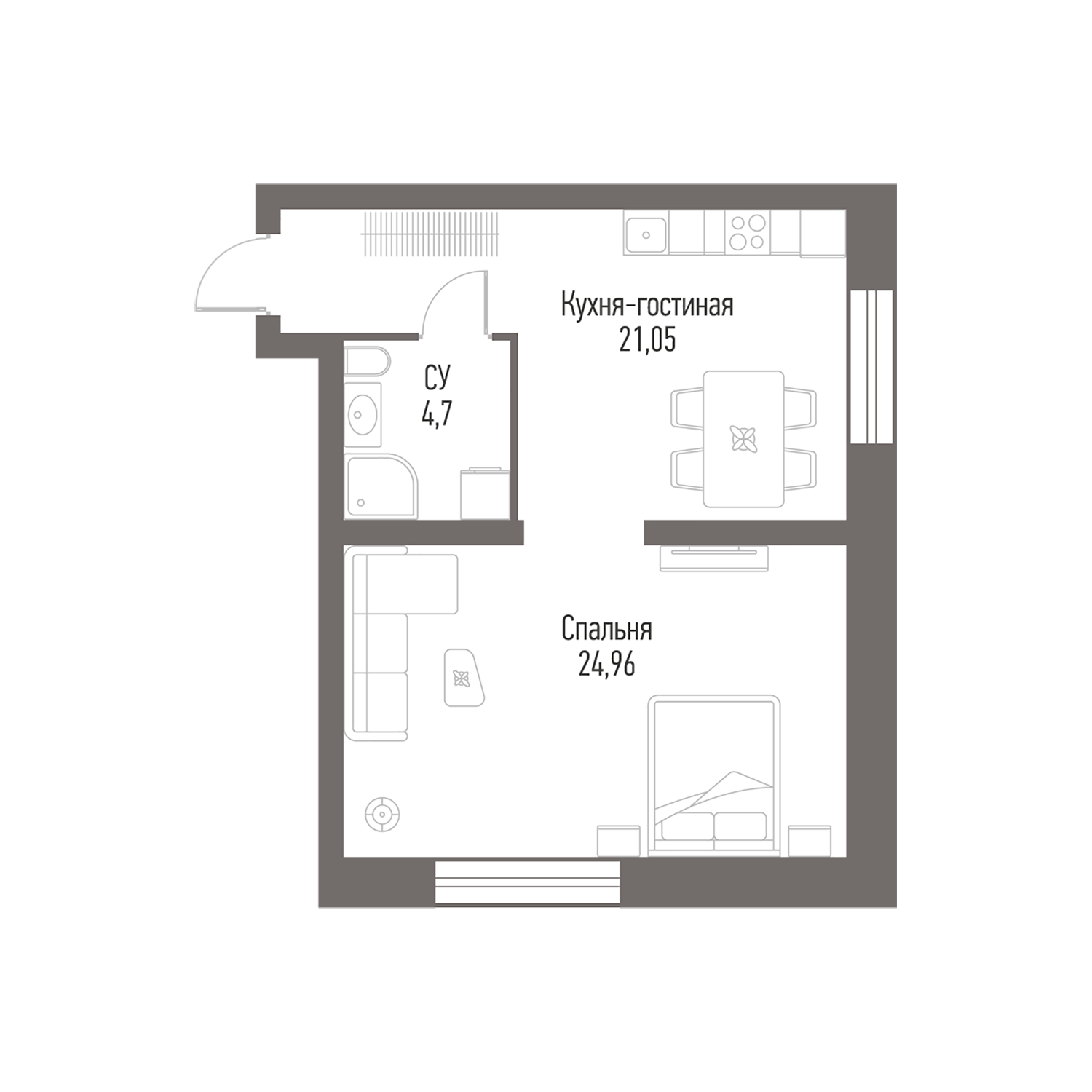 Апартаменты в жилом комплексе Alcon Tower