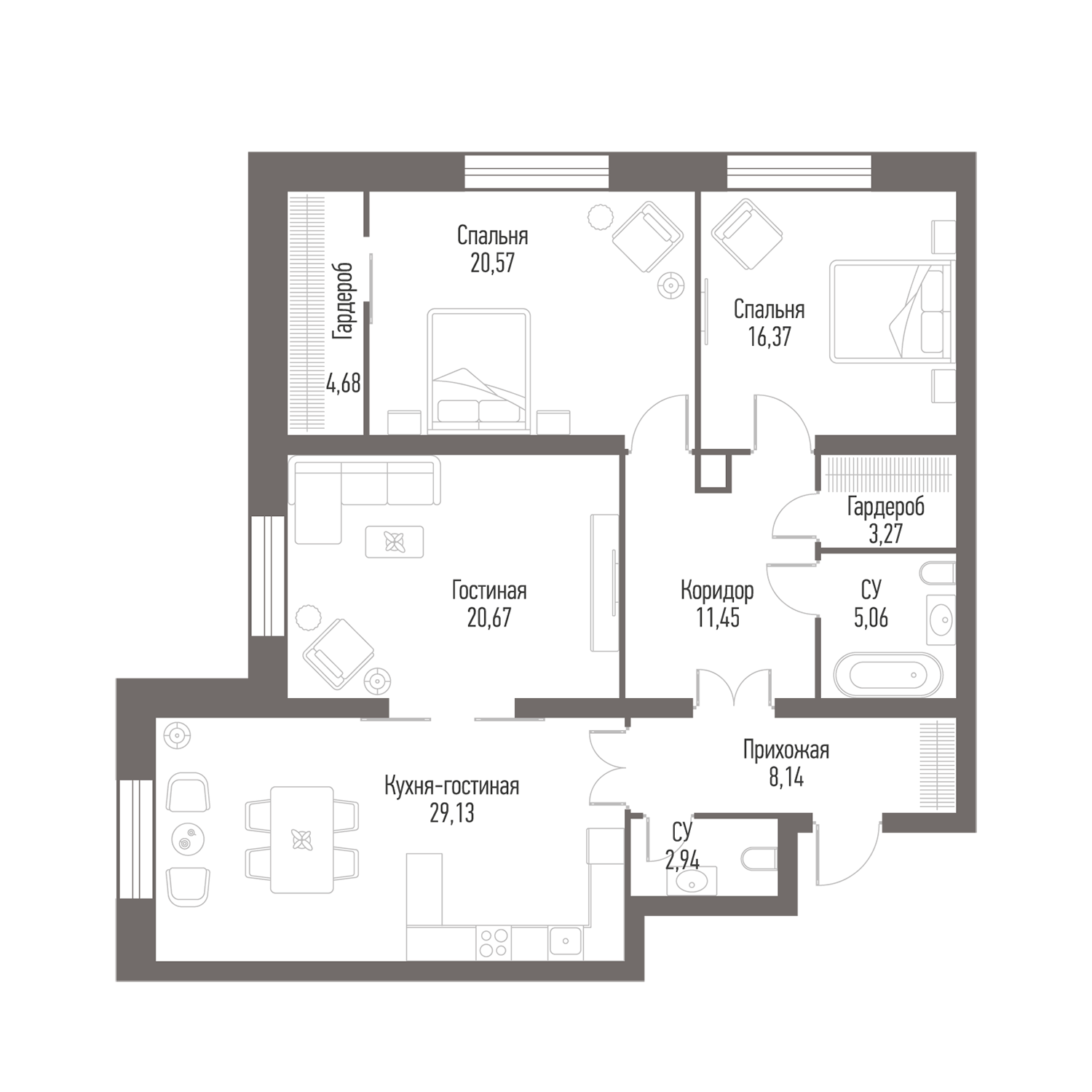 Апартаменты в жилом комплексе Alcon Tower